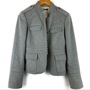 J. Crew wool military jacket, size 0